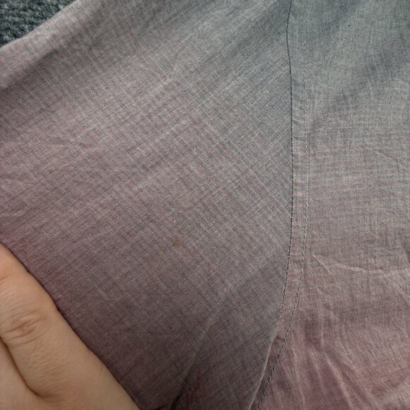 Calvin Klein Button Up Shirt Men Gray Red 2XL Classic Fit Fade Cotton Woven - Picture 12 of 14